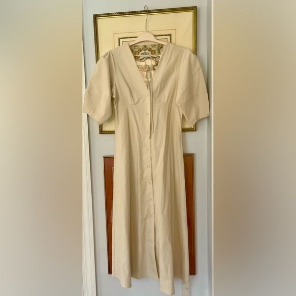 NWT Commense Linen Button Down Dress - Picture 5 of 8